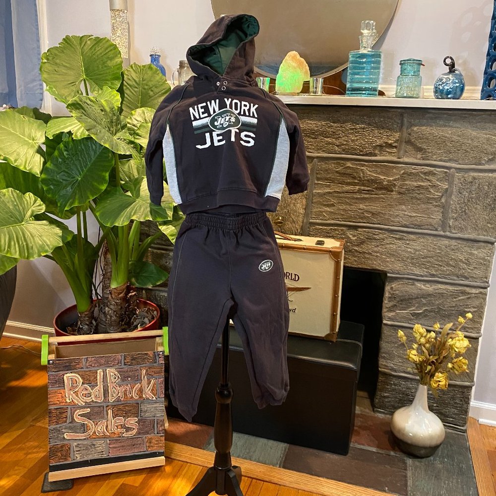 NFL Kids Team Apparel NY Jets hoddie sweat suit size 4T